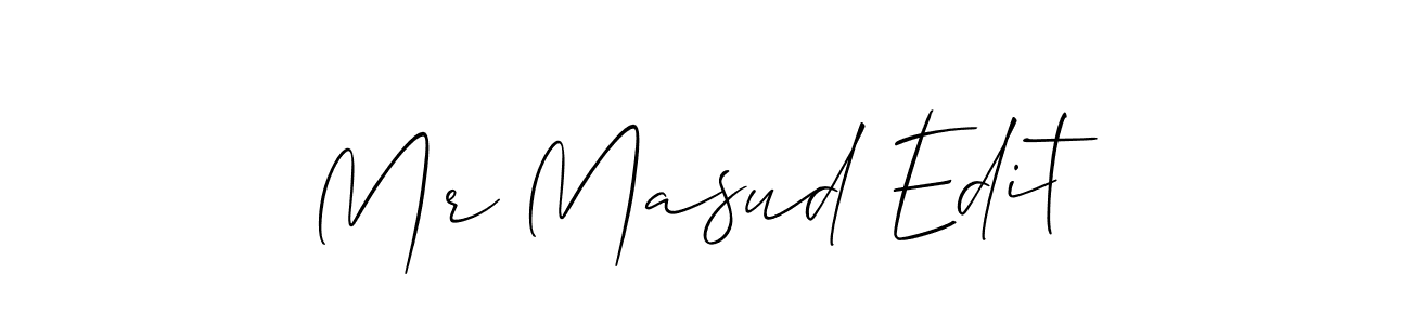 Also we have Mr Masud Edit name is the best signature style. Create professional handwritten signature collection using Allison_Script autograph style. Mr Masud Edit signature style 2 images and pictures png