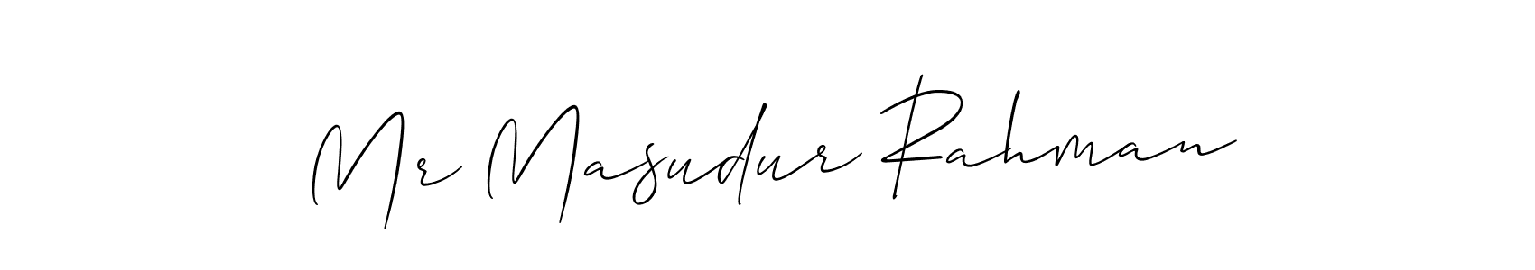 if you are searching for the best signature style for your name Mr Masudur Rahman. so please give up your signature search. here we have designed multiple signature styles  using Allison_Script. Mr Masudur Rahman signature style 2 images and pictures png