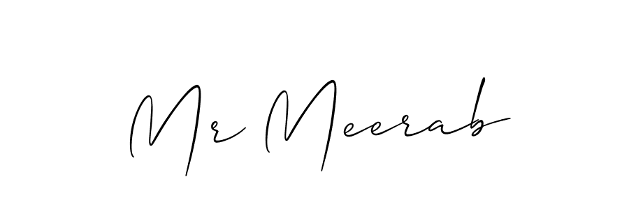 Make a beautiful signature design for name Mr Meerab. With this signature (Allison_Script) style, you can create a handwritten signature for free. Mr Meerab signature style 2 images and pictures png