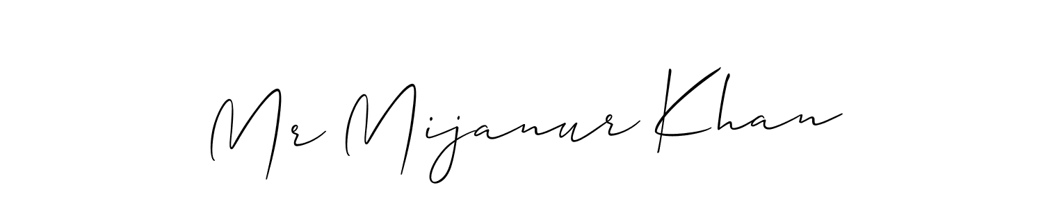 It looks lik you need a new signature style for name Mr Mijanur Khan. Design unique handwritten (Allison_Script) signature with our free signature maker in just a few clicks. Mr Mijanur Khan signature style 2 images and pictures png