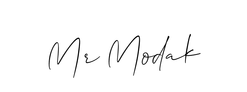 Use a signature maker to create a handwritten signature online. With this signature software, you can design (Allison_Script) your own signature for name Mr Modak. Mr Modak signature style 2 images and pictures png