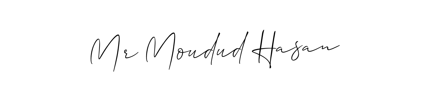Make a short Mr Moudud Hasan signature style. Manage your documents anywhere anytime using Allison_Script. Create and add eSignatures, submit forms, share and send files easily. Mr Moudud Hasan signature style 2 images and pictures png