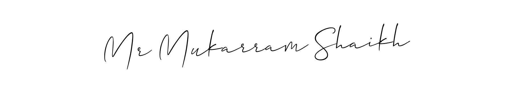 Best and Professional Signature Style for Mr Mukarram Shaikh. Allison_Script Best Signature Style Collection. Mr Mukarram Shaikh signature style 2 images and pictures png