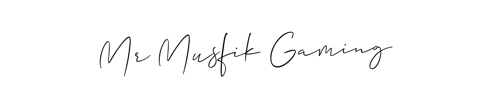 Allison_Script is a professional signature style that is perfect for those who want to add a touch of class to their signature. It is also a great choice for those who want to make their signature more unique. Get Mr Musfik Gaming name to fancy signature for free. Mr Musfik Gaming signature style 2 images and pictures png