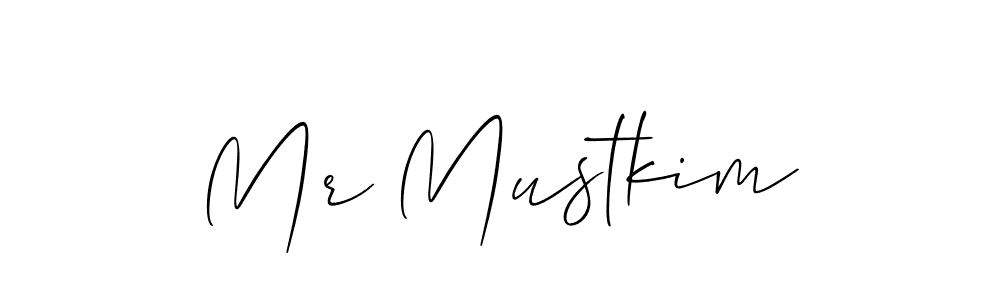 Make a short Mr Mustkim signature style. Manage your documents anywhere anytime using Allison_Script. Create and add eSignatures, submit forms, share and send files easily. Mr Mustkim signature style 2 images and pictures png