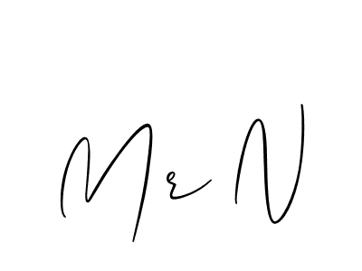 How to Draw Mr N signature style? Allison_Script is a latest design signature styles for name Mr N. Mr N signature style 2 images and pictures png