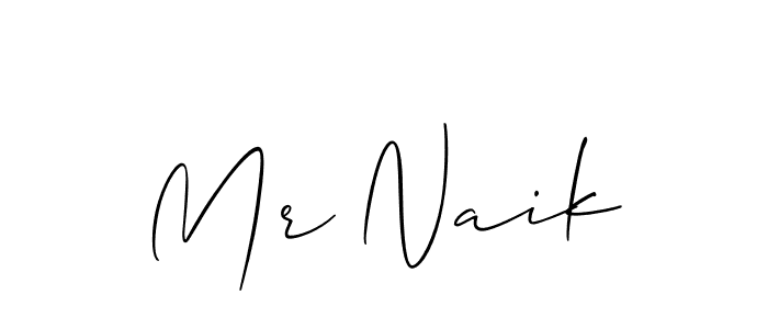 How to Draw Mr Naik signature style? Allison_Script is a latest design signature styles for name Mr Naik. Mr Naik signature style 2 images and pictures png