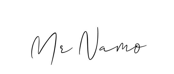Best and Professional Signature Style for Mr Namo. Allison_Script Best Signature Style Collection. Mr Namo signature style 2 images and pictures png