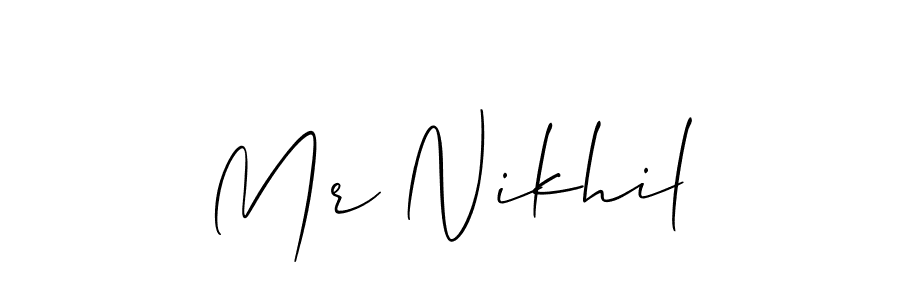 Best and Professional Signature Style for Mr Nikhil. Allison_Script Best Signature Style Collection. Mr Nikhil signature style 2 images and pictures png