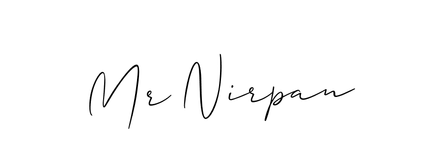Allison_Script is a professional signature style that is perfect for those who want to add a touch of class to their signature. It is also a great choice for those who want to make their signature more unique. Get Mr Nirpan name to fancy signature for free. Mr Nirpan signature style 2 images and pictures png