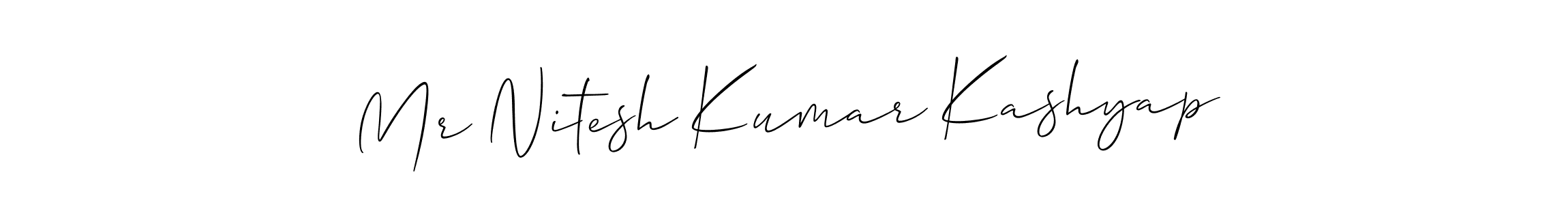 You can use this online signature creator to create a handwritten signature for the name Mr Nitesh Kumar Kashyap. This is the best online autograph maker. Mr Nitesh Kumar Kashyap signature style 2 images and pictures png