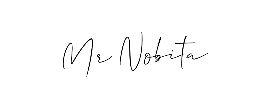 The best way (Allison_Script) to make a short signature is to pick only two or three words in your name. The name Mr Nobita include a total of six letters. For converting this name. Mr Nobita signature style 2 images and pictures png