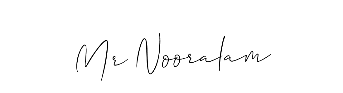 Allison_Script is a professional signature style that is perfect for those who want to add a touch of class to their signature. It is also a great choice for those who want to make their signature more unique. Get Mr Nooralam name to fancy signature for free. Mr Nooralam signature style 2 images and pictures png