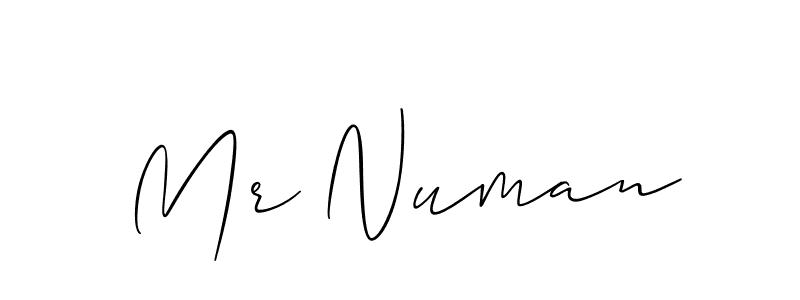 Use a signature maker to create a handwritten signature online. With this signature software, you can design (Allison_Script) your own signature for name Mr Numan. Mr Numan signature style 2 images and pictures png