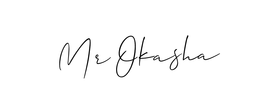 Check out images of Autograph of Mr Okasha name. Actor Mr Okasha Signature Style. Allison_Script is a professional sign style online. Mr Okasha signature style 2 images and pictures png