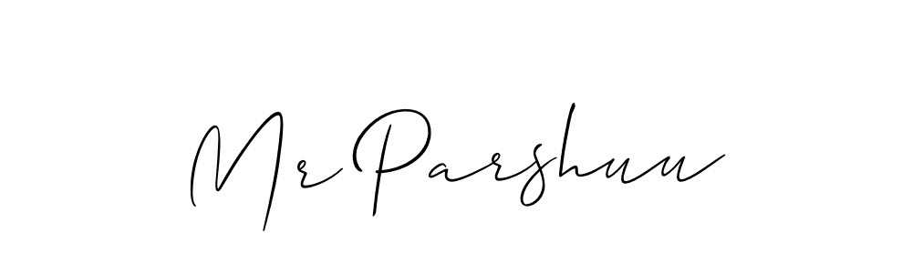 You should practise on your own different ways (Allison_Script) to write your name (Mr Parshuu) in signature. don't let someone else do it for you. Mr Parshuu signature style 2 images and pictures png