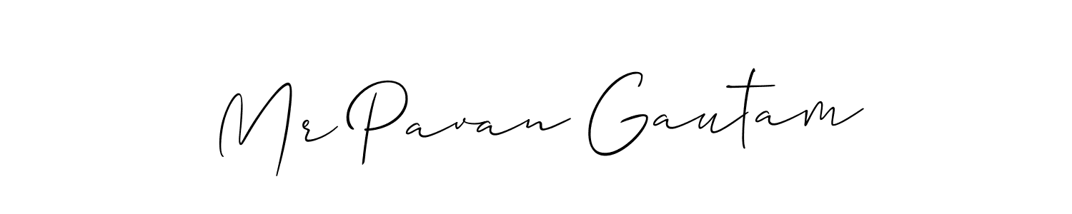 It looks lik you need a new signature style for name Mr Pavan Gautam. Design unique handwritten (Allison_Script) signature with our free signature maker in just a few clicks. Mr Pavan Gautam signature style 2 images and pictures png