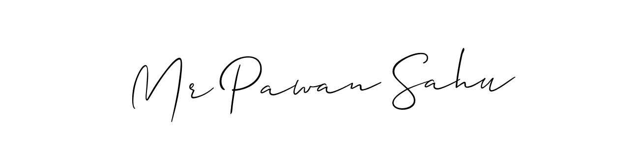 Use a signature maker to create a handwritten signature online. With this signature software, you can design (Allison_Script) your own signature for name Mr Pawan Sahu. Mr Pawan Sahu signature style 2 images and pictures png