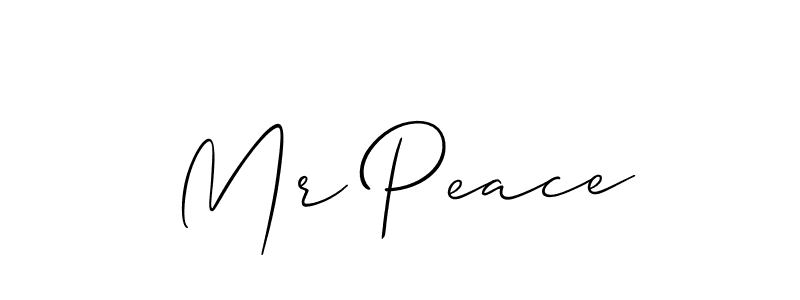 Best and Professional Signature Style for Mr Peace. Allison_Script Best Signature Style Collection. Mr Peace signature style 2 images and pictures png