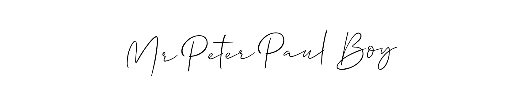 Similarly Allison_Script is the best handwritten signature design. Signature creator online .You can use it as an online autograph creator for name Mr Peter Paul Boy. Mr Peter Paul Boy signature style 2 images and pictures png