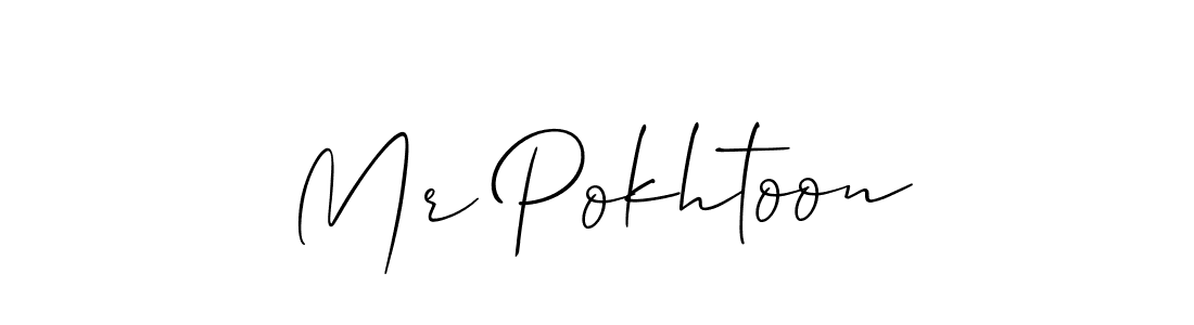 Allison_Script is a professional signature style that is perfect for those who want to add a touch of class to their signature. It is also a great choice for those who want to make their signature more unique. Get Mr Pokhtoon name to fancy signature for free. Mr Pokhtoon signature style 2 images and pictures png