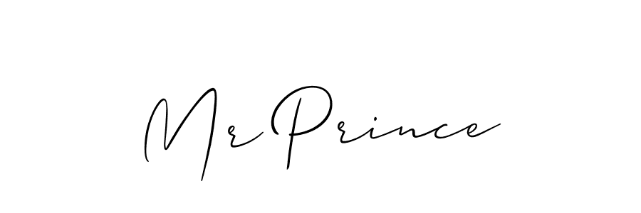 Use a signature maker to create a handwritten signature online. With this signature software, you can design (Allison_Script) your own signature for name Mr Prince. Mr Prince signature style 2 images and pictures png