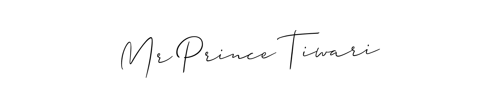 Allison_Script is a professional signature style that is perfect for those who want to add a touch of class to their signature. It is also a great choice for those who want to make their signature more unique. Get Mr Prince Tiwari name to fancy signature for free. Mr Prince Tiwari signature style 2 images and pictures png