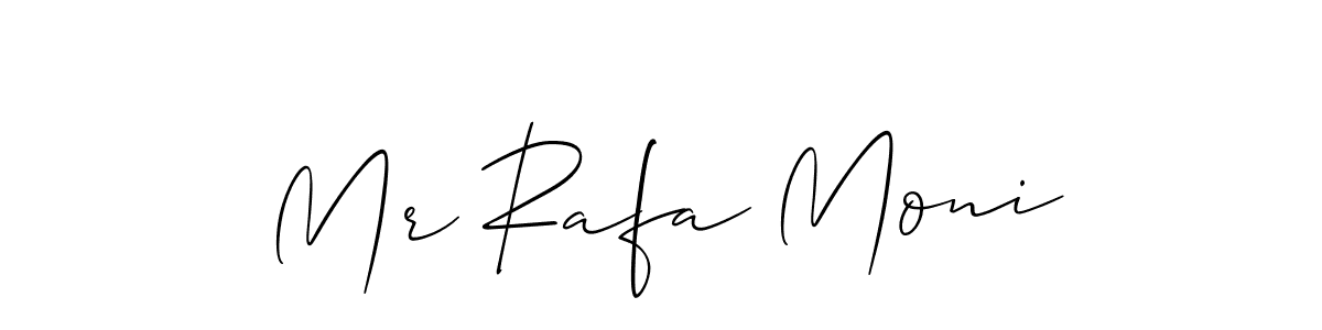 Mr Rafa Moni stylish signature style. Best Handwritten Sign (Allison_Script) for my name. Handwritten Signature Collection Ideas for my name Mr Rafa Moni. Mr Rafa Moni signature style 2 images and pictures png