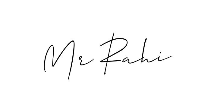 Also You can easily find your signature by using the search form. We will create Mr Rahi name handwritten signature images for you free of cost using Allison_Script sign style. Mr Rahi signature style 2 images and pictures png