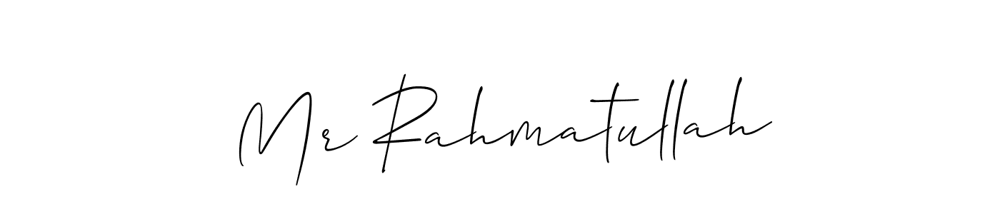 Similarly Allison_Script is the best handwritten signature design. Signature creator online .You can use it as an online autograph creator for name Mr Rahmatullah. Mr Rahmatullah signature style 2 images and pictures png