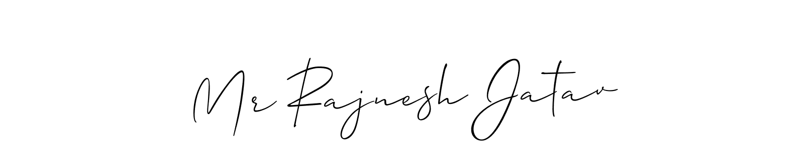 Create a beautiful signature design for name Mr Rajnesh Jatav. With this signature (Allison_Script) fonts, you can make a handwritten signature for free. Mr Rajnesh Jatav signature style 2 images and pictures png