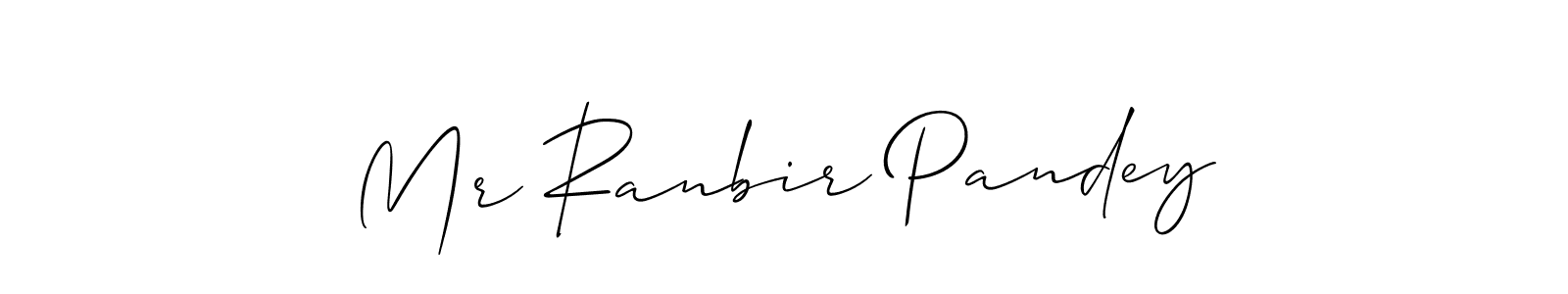 Similarly Allison_Script is the best handwritten signature design. Signature creator online .You can use it as an online autograph creator for name Mr Ranbir Pandey. Mr Ranbir Pandey signature style 2 images and pictures png