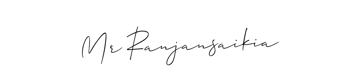 Make a beautiful signature design for name Mr Ranjansaikia. With this signature (Allison_Script) style, you can create a handwritten signature for free. Mr Ranjansaikia signature style 2 images and pictures png