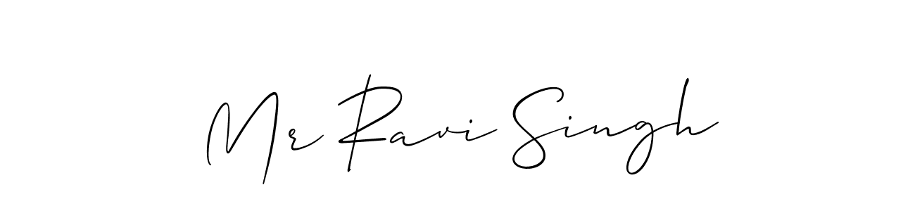 The best way (Allison_Script) to make a short signature is to pick only two or three words in your name. The name Mr Ravi Singh include a total of six letters. For converting this name. Mr Ravi Singh signature style 2 images and pictures png
