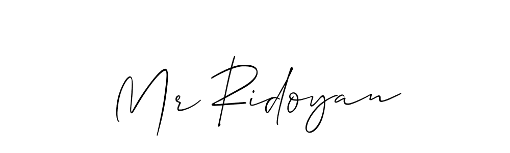 Mr Ridoyan stylish signature style. Best Handwritten Sign (Allison_Script) for my name. Handwritten Signature Collection Ideas for my name Mr Ridoyan. Mr Ridoyan signature style 2 images and pictures png