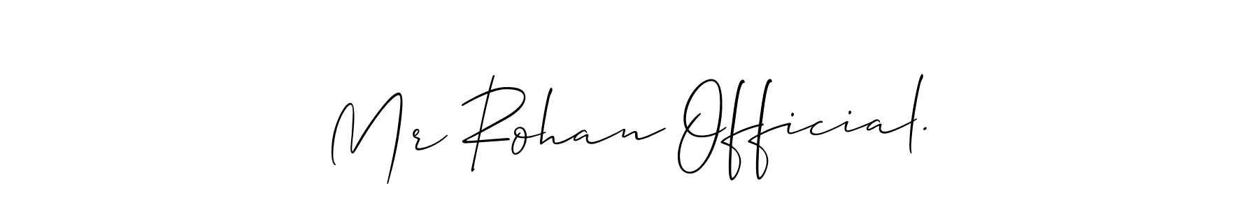 Make a beautiful signature design for name Mr Rohan Official.. Use this online signature maker to create a handwritten signature for free. Mr Rohan Official. signature style 2 images and pictures png