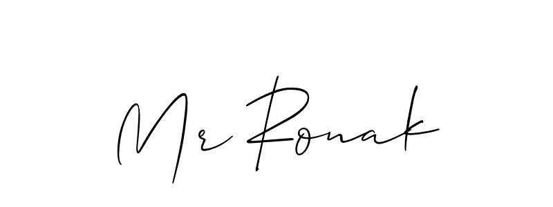 Allison_Script is a professional signature style that is perfect for those who want to add a touch of class to their signature. It is also a great choice for those who want to make their signature more unique. Get Mr Ronak name to fancy signature for free. Mr Ronak signature style 2 images and pictures png