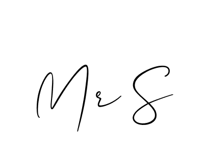 if you are searching for the best signature style for your name Mr S. so please give up your signature search. here we have designed multiple signature styles  using Allison_Script. Mr S signature style 2 images and pictures png