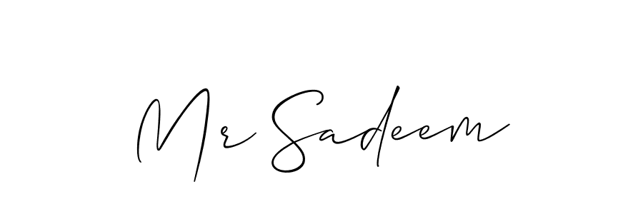 if you are searching for the best signature style for your name Mr Sadeem. so please give up your signature search. here we have designed multiple signature styles  using Allison_Script. Mr Sadeem signature style 2 images and pictures png