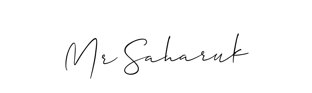 if you are searching for the best signature style for your name Mr Saharuk. so please give up your signature search. here we have designed multiple signature styles  using Allison_Script. Mr Saharuk signature style 2 images and pictures png