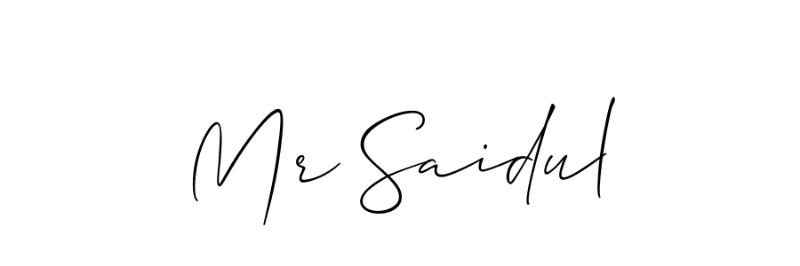 Once you've used our free online signature maker to create your best signature Allison_Script style, it's time to enjoy all of the benefits that Mr Saidul name signing documents. Mr Saidul signature style 2 images and pictures png