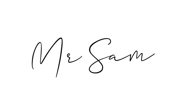 Also we have Mr Sam name is the best signature style. Create professional handwritten signature collection using Allison_Script autograph style. Mr Sam signature style 2 images and pictures png