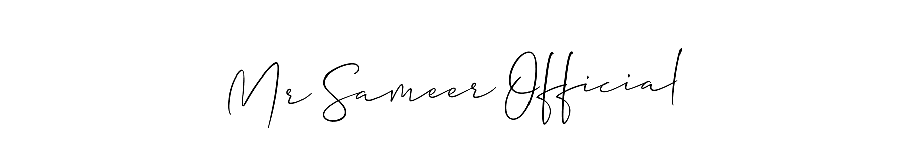 Also You can easily find your signature by using the search form. We will create Mr Sameer Official name handwritten signature images for you free of cost using Allison_Script sign style. Mr Sameer Official signature style 2 images and pictures png