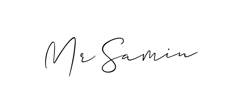 Mr Samin stylish signature style. Best Handwritten Sign (Allison_Script) for my name. Handwritten Signature Collection Ideas for my name Mr Samin. Mr Samin signature style 2 images and pictures png