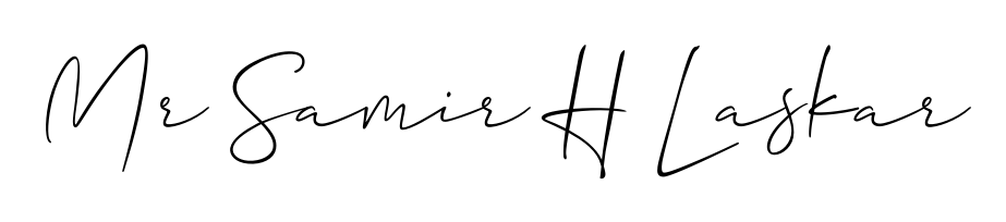 Also You can easily find your signature by using the search form. We will create Mr Samir H Laskar name handwritten signature images for you free of cost using Allison_Script sign style. Mr Samir H Laskar signature style 2 images and pictures png