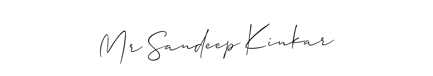 Design your own signature with our free online signature maker. With this signature software, you can create a handwritten (Allison_Script) signature for name Mr Sandeep Kinkar. Mr Sandeep Kinkar signature style 2 images and pictures png