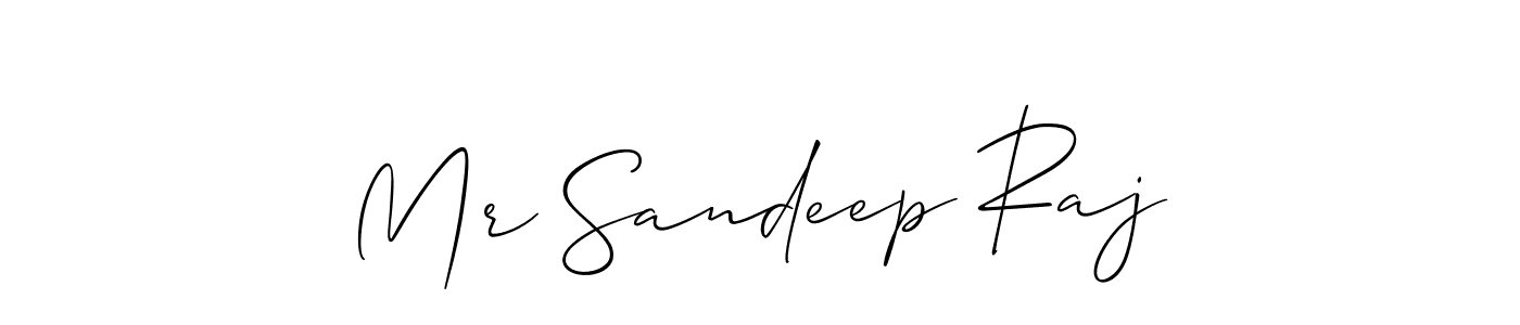 Make a short Mr Sandeep Raj signature style. Manage your documents anywhere anytime using Allison_Script. Create and add eSignatures, submit forms, share and send files easily. Mr Sandeep Raj signature style 2 images and pictures png