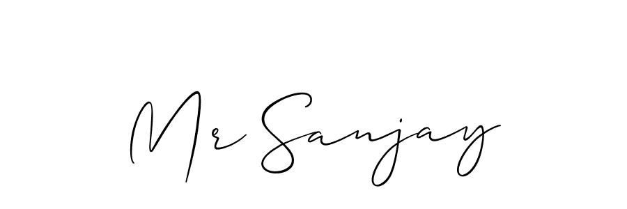 You should practise on your own different ways (Allison_Script) to write your name (Mr Sanjay) in signature. don't let someone else do it for you. Mr Sanjay signature style 2 images and pictures png