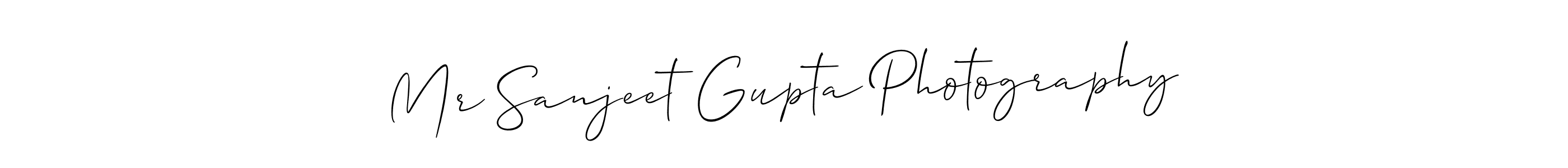 Make a beautiful signature design for name Mr Sanjeet Gupta Photography. With this signature (Allison_Script) style, you can create a handwritten signature for free. Mr Sanjeet Gupta Photography signature style 2 images and pictures png