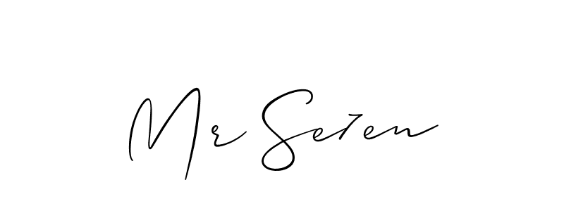 This is the best signature style for the Mr Se7en name. Also you like these signature font (Allison_Script). Mix name signature. Mr Se7en signature style 2 images and pictures png